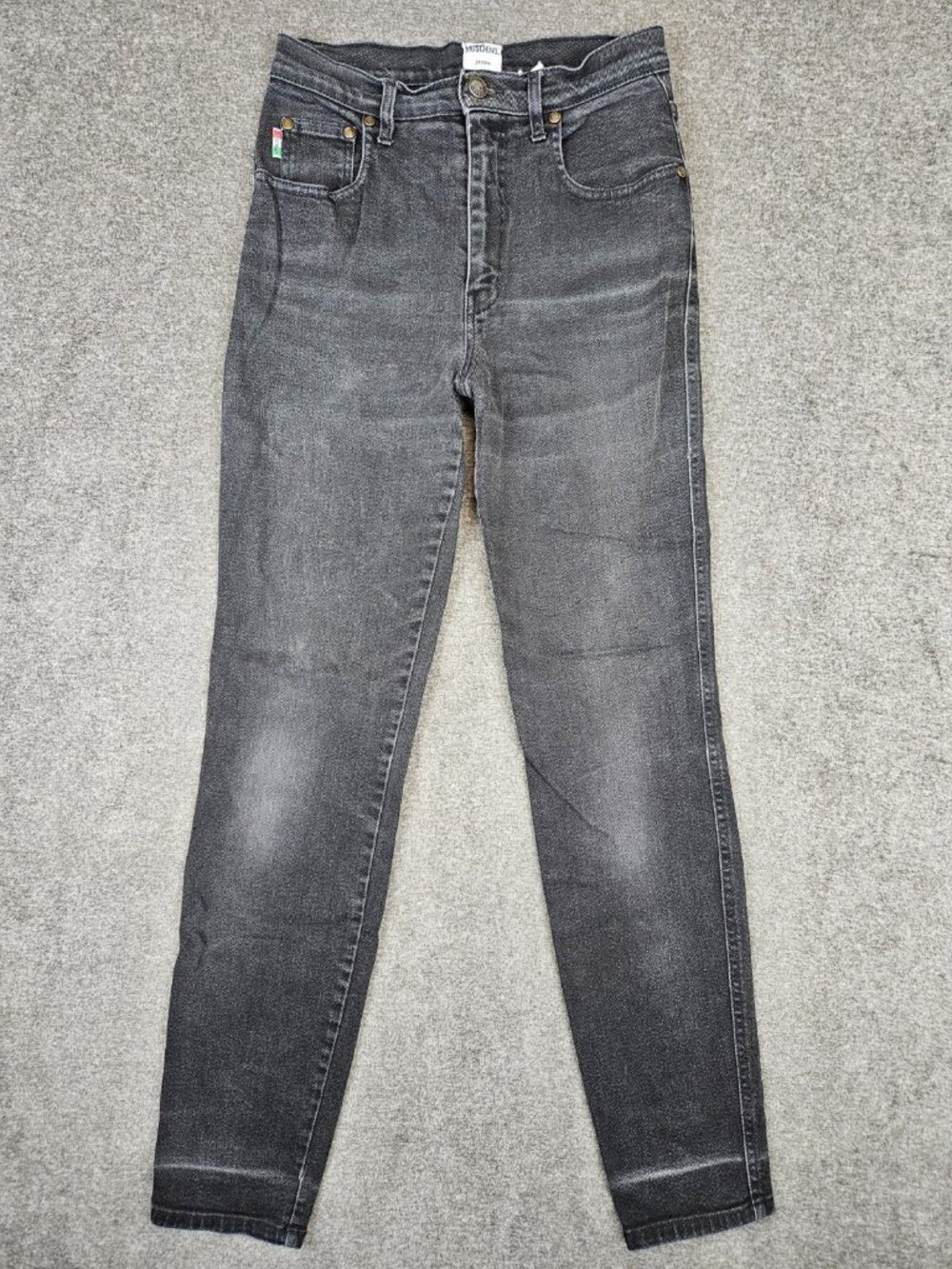 Vintage Moschino High-Waisted charcoal Black Jeans size 29 (26x30)